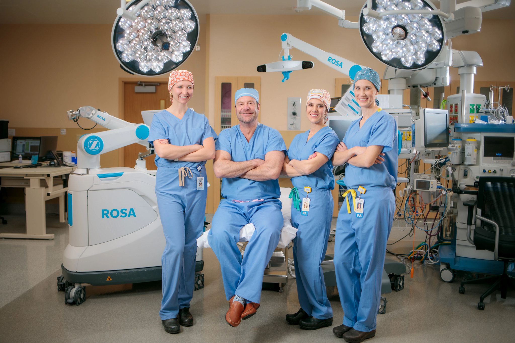 Ian Weber, MD, and his clinic team at the Centura Joint Replacement Center, St. Anthony North Hospital